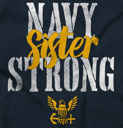 US Navy Strong Sister Anchor Seal Logo Sis Youth Girls Hoodie Sweatshirts Kids - Picture 2 of 7