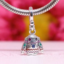 Authentic PANDORA Bead Christmas Sweater Dangle Charm  793596C01 NEW 2024