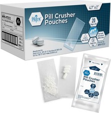 MED PRIDE 1000 Ct Pill Crusher Pouches  Clear Disposable Tablet Crushing Bags