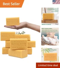 Organic Shea Butter-Enriched 6.6 OZ Manuka Honey & Jojoba Oil Soap - 8 Pieces