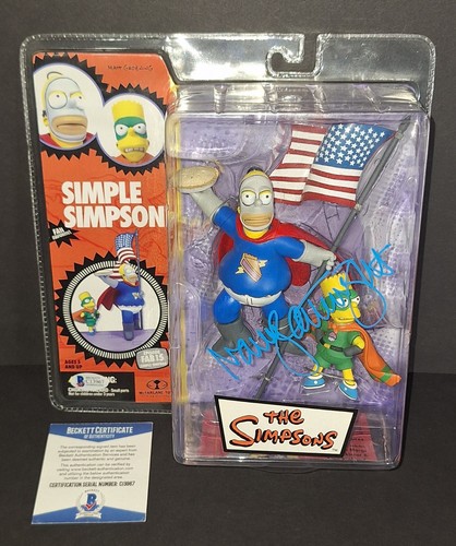 Nancy Cartwright Signed Autographed Action Figure Toy Simpsons Beckett COA - Picture 1 of 8