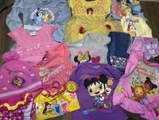 Vintage Y2K Modern Character Girl Clothes 13 Piece Lot Shirts Dress 24 Months 2T