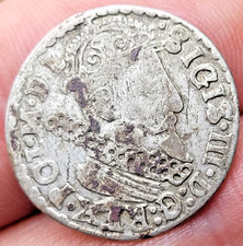 1623 Poland 3 Groschen Silver coin SIGISMUND III