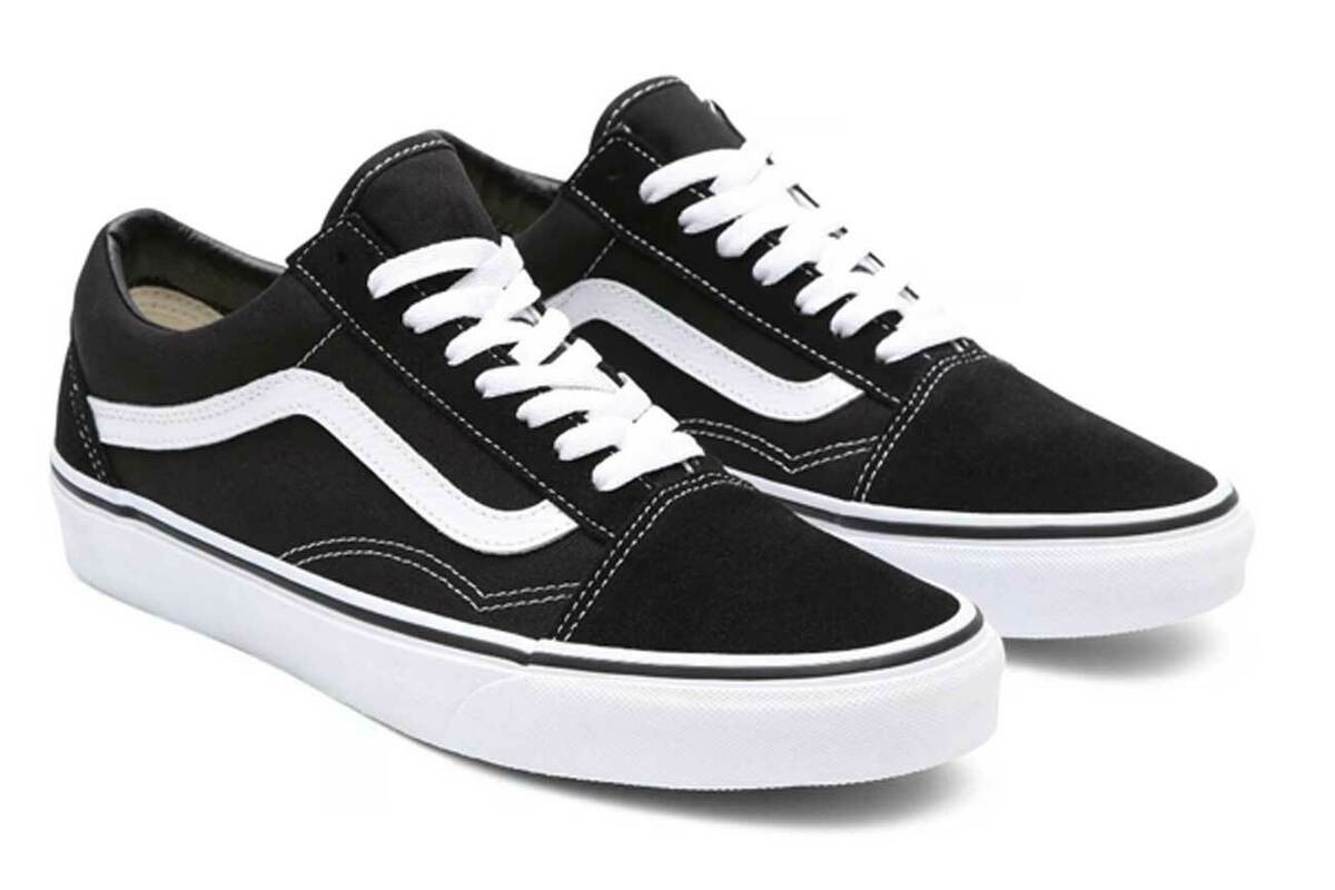 VANS OLD SKOOL MEN SUEDE / CANVAS BLACK / WHITE VN000D3HY28  display picture 2