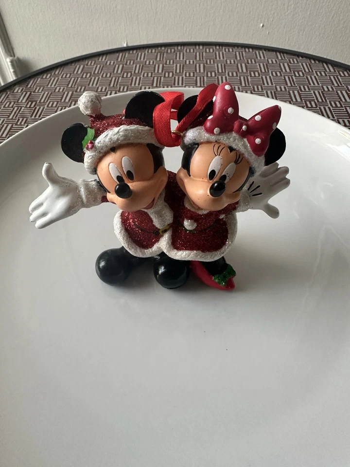 Disney World Park, Mickey Mouse &Minnie,Mouse Santa&Mrs.Claus Christmas Ornament - Image 2 of 4