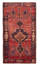 Traditional Vintage Hand-Knotted Area Rug 4'10" x 8'10" Oriental Wool Carpet