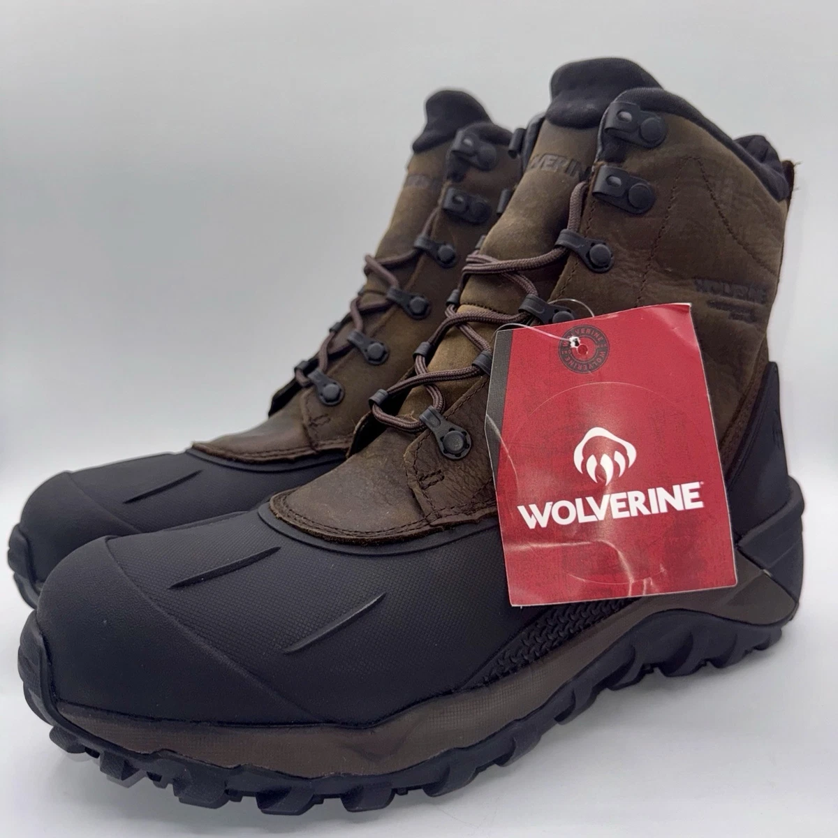 Bottes De Chasse Wolverine Homme Taille 12 M - Thinsulate 400g, Cuir, Camouflage Orange