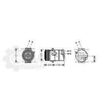 Kompressor Klimaanlage für Opel Astra H CC 1.7 CDTi Bj.05-10