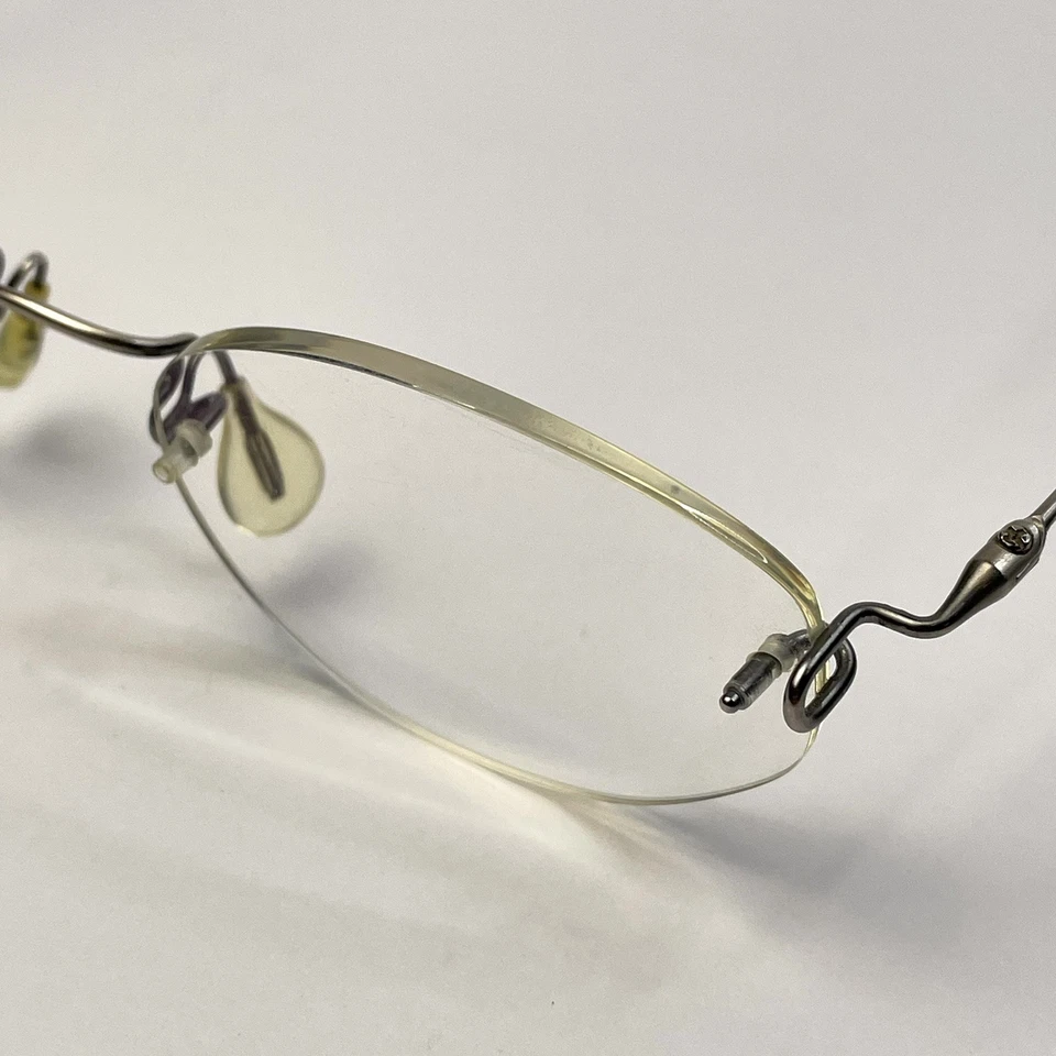 Gafas Kazuo Kawasaki Kooki MP-631 L-Lug marco sin montura Japón 49-24 140 Foto 2 de 4