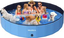 Extra Large Dog Pool Foldable 97'', Hard Plastic Kiddie Pool