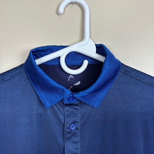 Head Golf Polo Uomo Media Galaxy Blu Popover Manica Corta Traspirante Elasticizzata - Foto 3 di 12