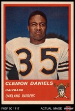 1963 Fleer #57 Clem Daniels Raiders RC Prairie View 8 - NM/MT