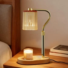 timer-functioned wax melting lamp, adjustable height, dimmable light，dual bulbs