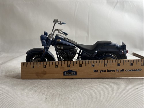 Franklin Mint Harley Davidson Biker Blues Blue Missile 1/10 Scale Motorcycle - Picture 11 of 12