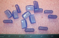 QTY (50) 840620 RICHCO "QUICK FIT" FUSE COVERS BLUE SOFT PVC (20x12.7mm) ROHS