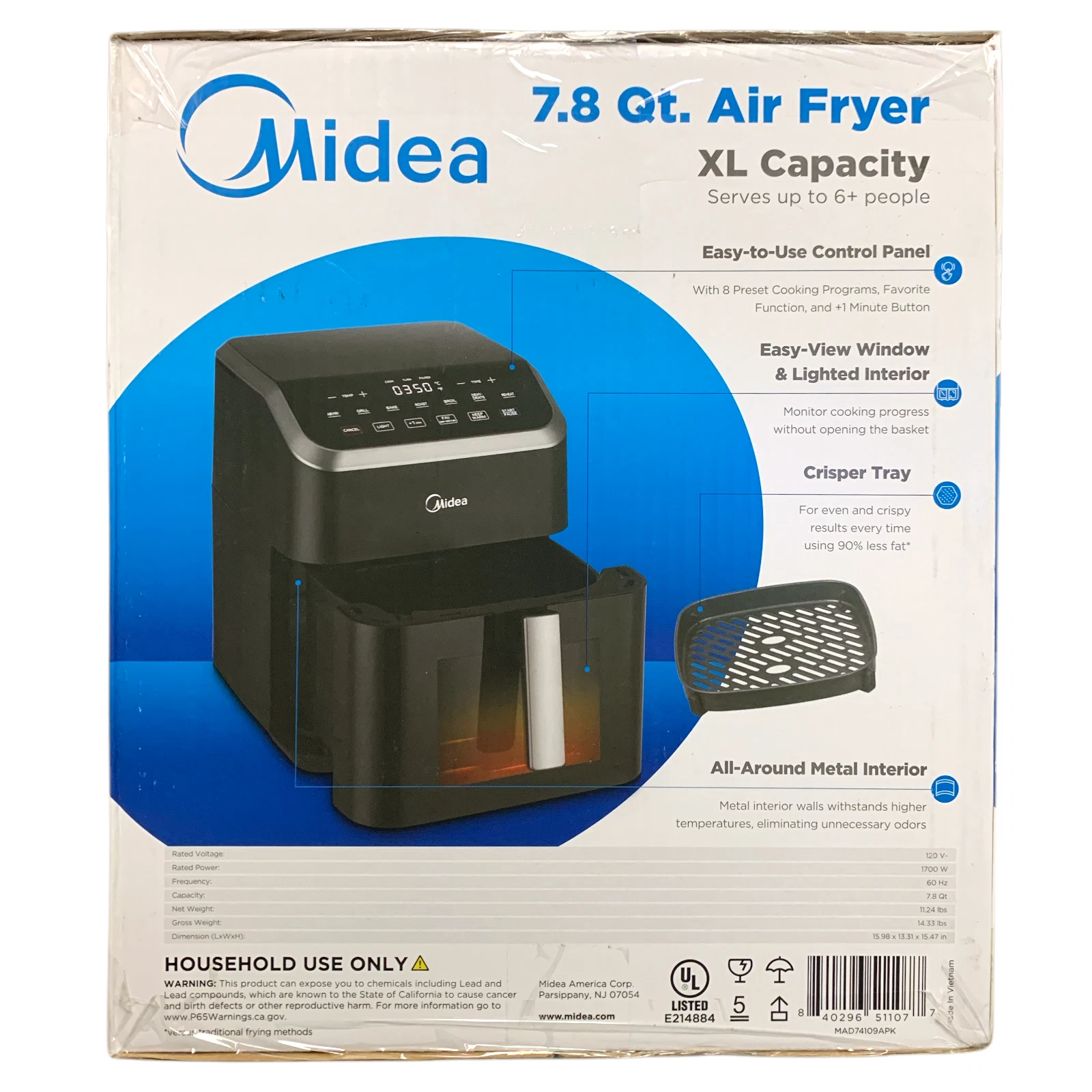 Midea HeatXpress Air Fryer Oven - Thumbnail 4