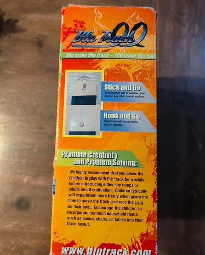 Blu Track 18 Feet Starter Pack Flexible 2 Lanes For Hot Wheels RARE IN BOX -Used - Picture 4 of 10