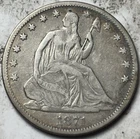 1871 50c Seated Liberty Half Dollar. Attractive Circulated Example!
