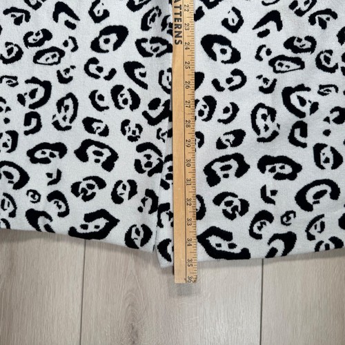 Tahari XL Leopard Print Heavy Knit Cardigan Long Sleeve Open Front Sweater Coat - Bild 9 von 9