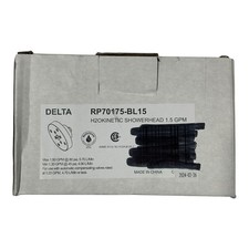 Delta H2Okinetic Single-Setting Raincan Shower Head in Matte Black RP70175-BL15