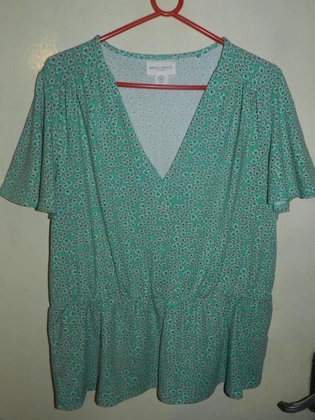 Women Holly & Whyte Shirt Green Viscose 46 / 3XL /
