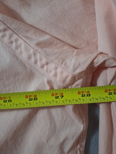 Ralph Lauren Pink Salmon Oxford Button Down Shirt OCBD Men's 18 35 Flesh Pony - Picture 7 of 7