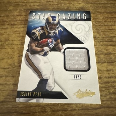 2012 Panini Absolute Star Gazing Jersey Materials Isaiah Pead Rookie Rams