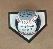 Lefty Gomez Hand Painted Baseball, New York Yankees (B72), HOF