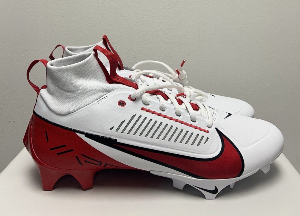 Size 12.5-Nike Vapor Edge Pro 360 2 Football Cleats White Red
