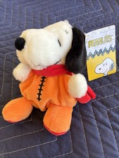 Aurora Peanuts Snoopy Astronaut Palm Pals Plush Stuffed Animal 5" NWT
