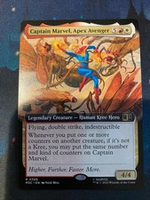 MTG Marvel Super Heroes Captain Marvel Apex Avenger Extended Art