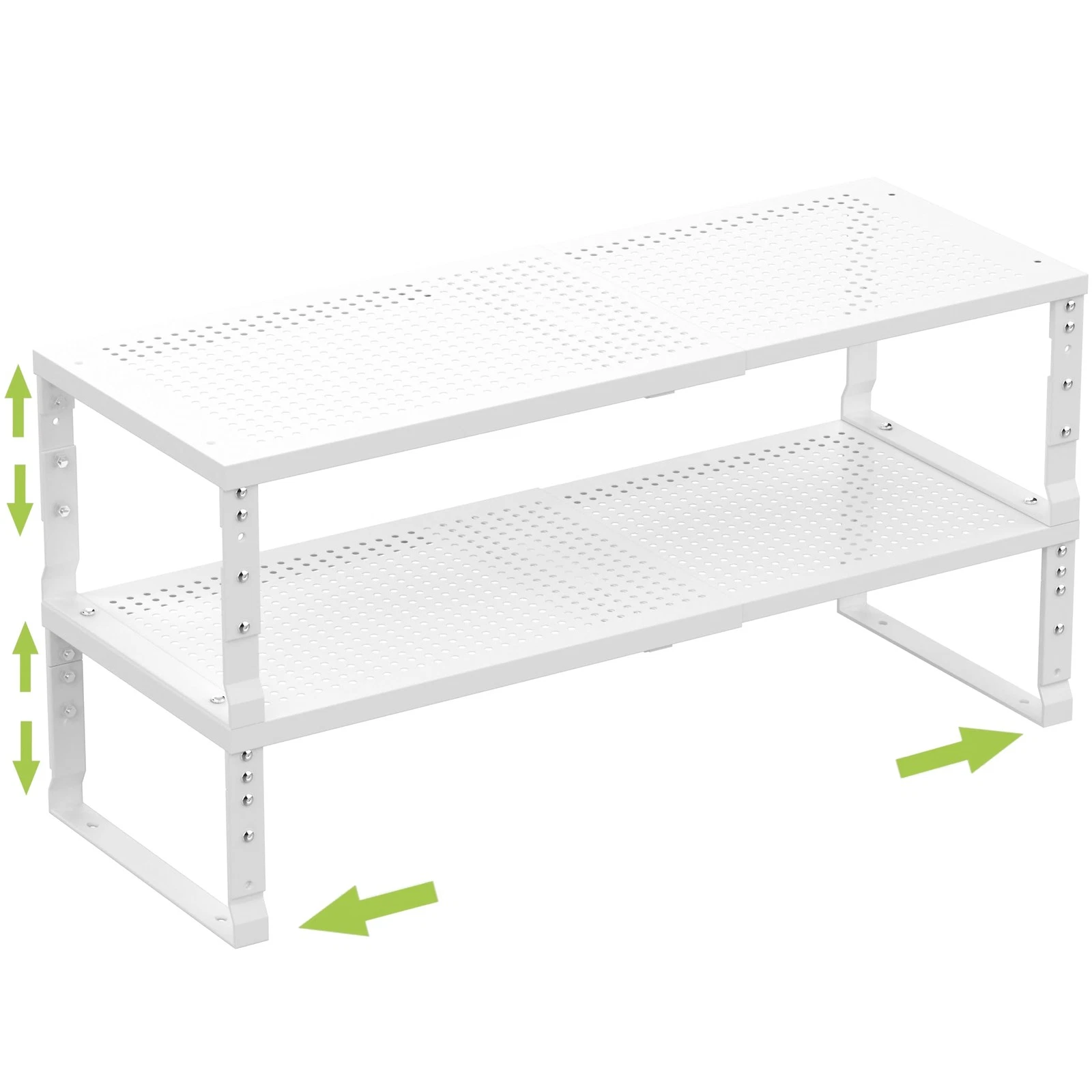 Expandable Cabinet Shelf Organizer Storage Spice Rack Shelves for Kitchen Sta...
