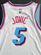 Nikola Jovic Signed Autographed Miami Heat Jersey Psa/Dna Coa