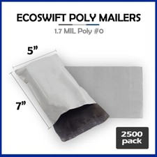2500 6x9 EcoSwift Poly Mailers Plastic Envelopes Shipping Mailing Bags 1.7MIL