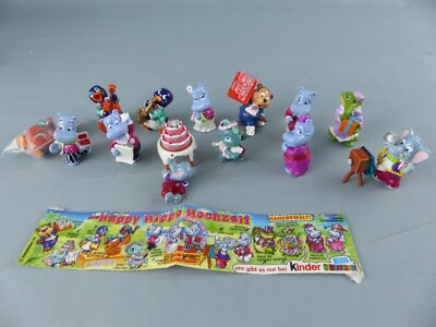 KINDER Toys Series HAPPY HIPPO HOCHZEIT WEDDING 1999 Incomplete + BPZ Lot 37