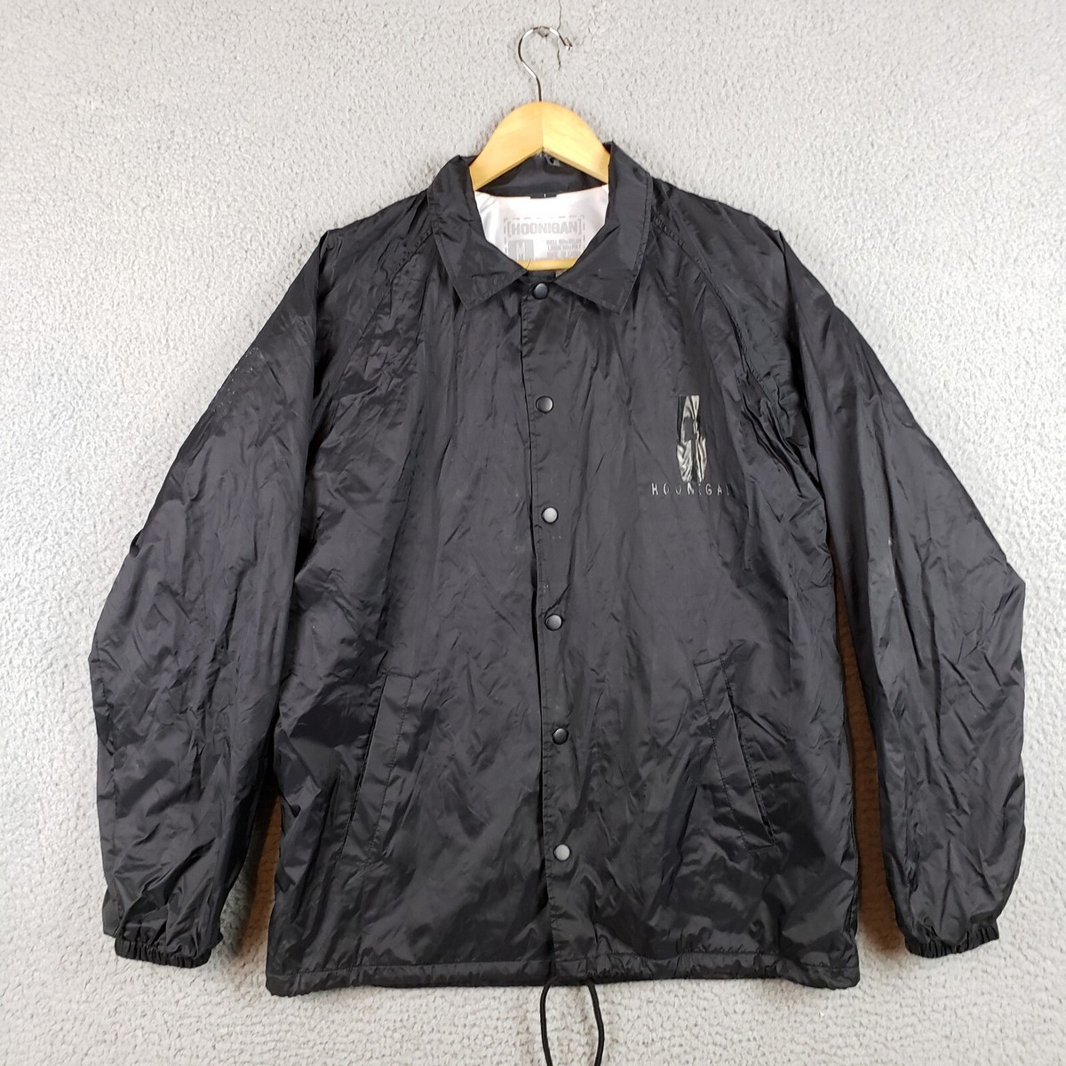 tangram SLANT LOGO RIP-STOP JACKET XL 黒 MEN'S REST STOP PULLOVER Novelty Fleece 59.99 | thirtytwo
