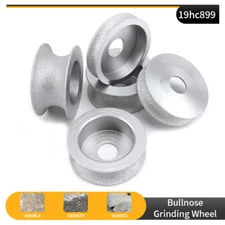 3" 75mm Round Dry Vacuum Brazed-Diamond Grinding Wheel Demi Bullnose Edge NEW