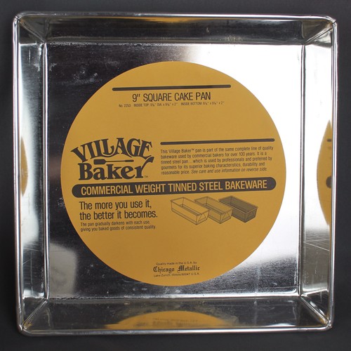 Vintage Chicago Metallic Village Baker 4 pezzi set base da forno #501G, NUOVO - Foto 5 di 9