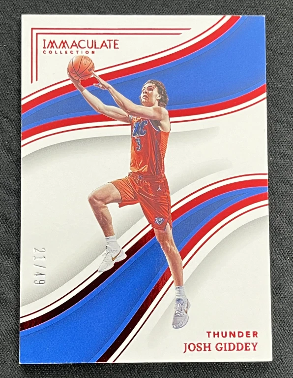 2022-23 Panini Immaculate Collection Basketball Josh Giddey Red 21/49 Thunder