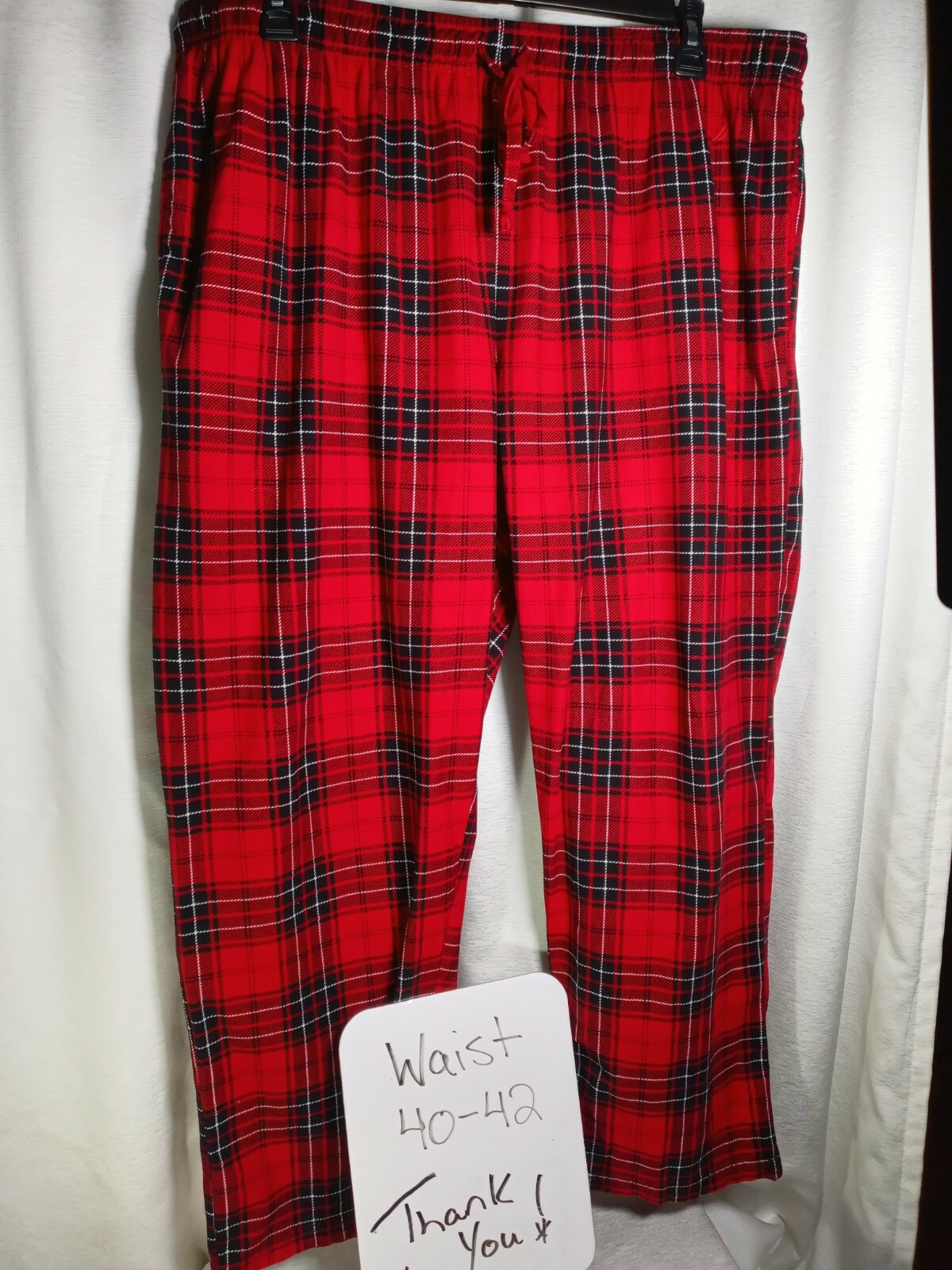 XXL Nautica Men's Pajama Pants RED BUFFALO Plaid Flee… Gem