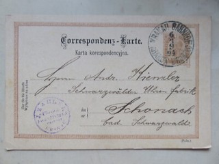 Antiquarische Postkarte "Krakau 1894"