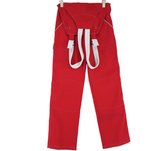 Men Audi Car Service Pants Trousers Salopettes Red Size W34 L32 - Afbeelding 1 van 9