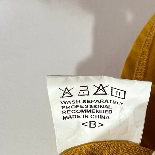 Top donna Allegrace tg 1X senape giallo oro scollo a V elasticizzato t-shirt tasche - Foto 5 di 9