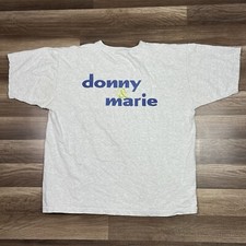 VTG Donny & Marie Show Original 1999 Crew Shirt Promo Heather Gray Sz XL