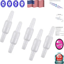 Lightweight 5 Count Tubing Connector Set - Swivel for Tangle-Free Oxygen Use