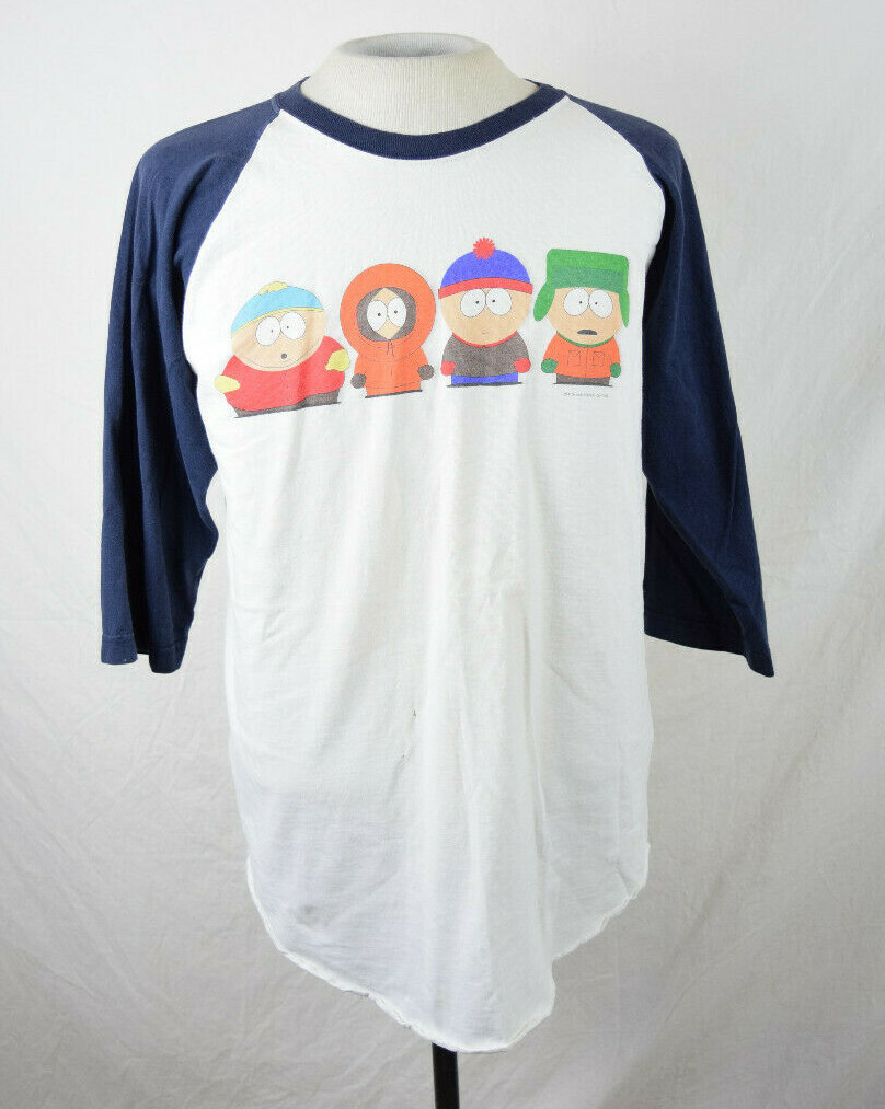 Vintage 90s Comedy Central South Park Raglan T-Shirt Large Stanley 