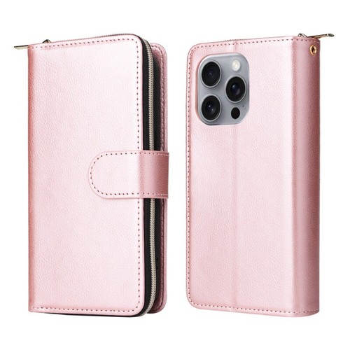 Zip Wallet Case Leather Flip Cover For iPhone 16e 16 15 14 13 12 11 Pro Max XR 8 - Picture 43 of 56