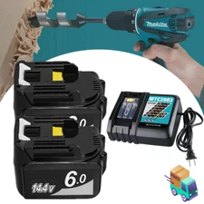 6.0Ah For Makita Li-ion LXT Battery 14.4V BL1430B BL1440 BL1450 BL1415 BL1460B