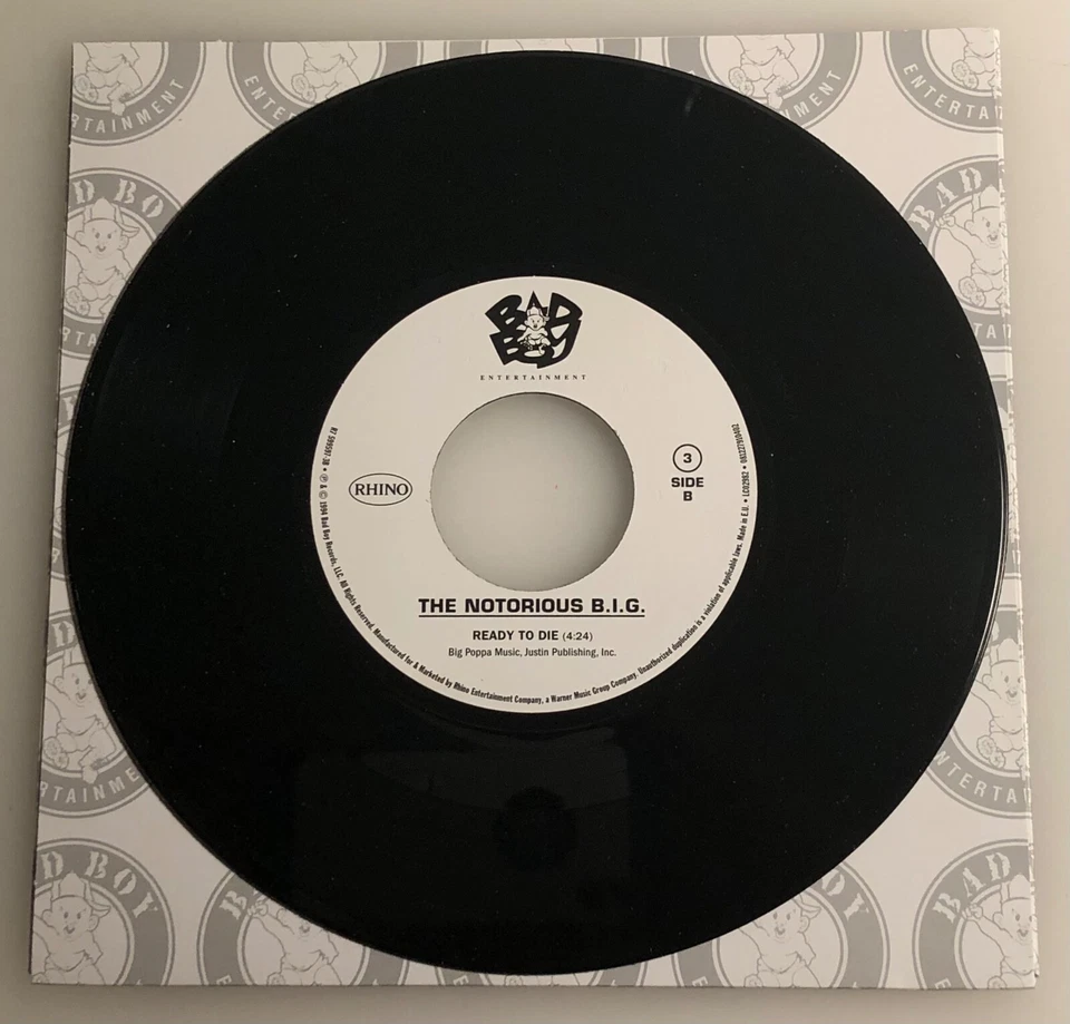 The Notorious B.I.G. / Warning & Ready To Die / Bad Boy 2019 45rpm / Mint - Image 2 of 4