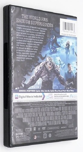 VENOM DVD Alien Symbiote Makes TOM HARDY A Spider-Man Villian 2018 PG-13 WS SDH - Picture 2 of 3